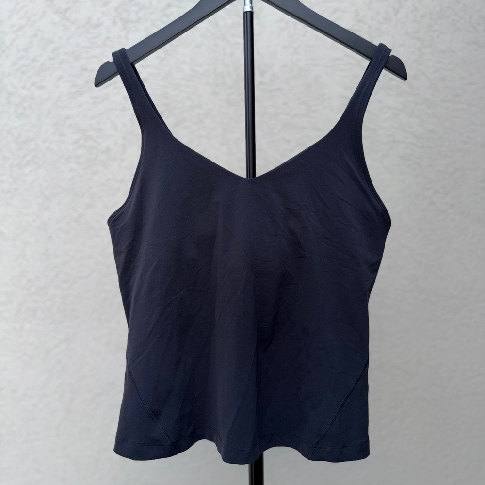 Lululemon Align Waist Length Tank Top Black Nulu Size 14 EUC - Picture 10 of 16